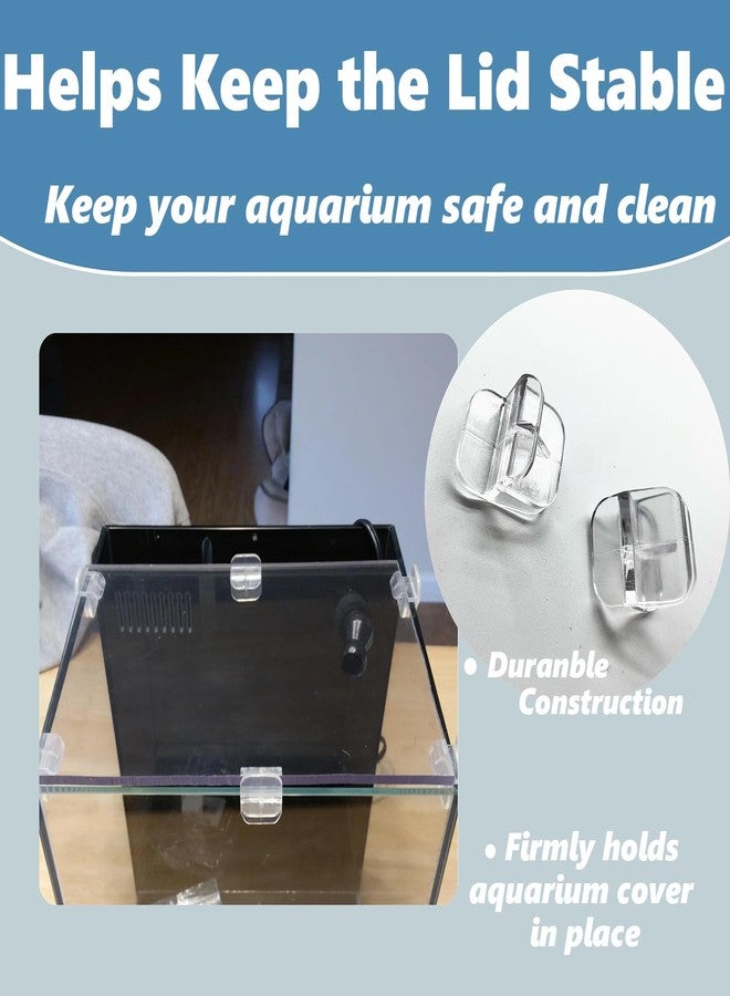 auaurly 10 PCS Rimless Aquarium Clips for 1/8" to 3/16" Glass,Top Mounting Support Holder Clamp Replacements for Rimless Tank Lids - Image 3